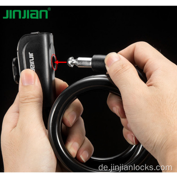 High Security Cylingder Spiral Cable Lock Bike